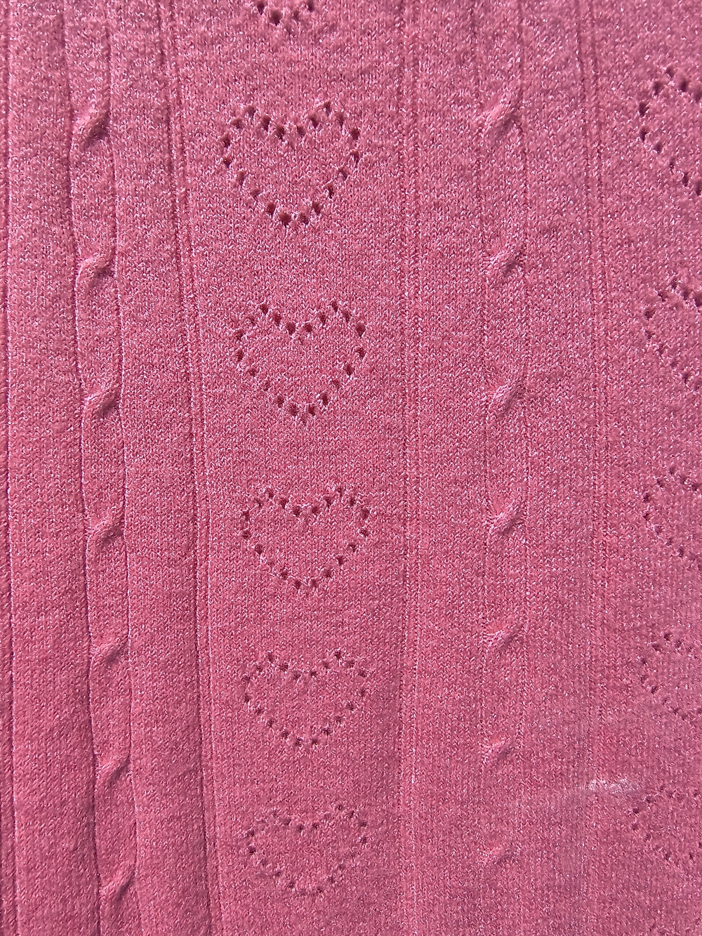 a new day Pink Knit Midi Skirt with Heart Detail - Picture 4 of 4